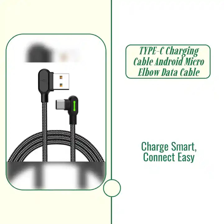 TYPE-C Charging Cable Android Micro Elbow Data Cable by@Outfy
