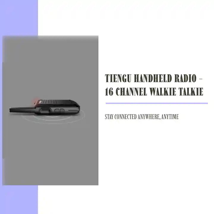 TIENGU Handheld Radio - 16 Channel Walkie Talkie by@Outfy