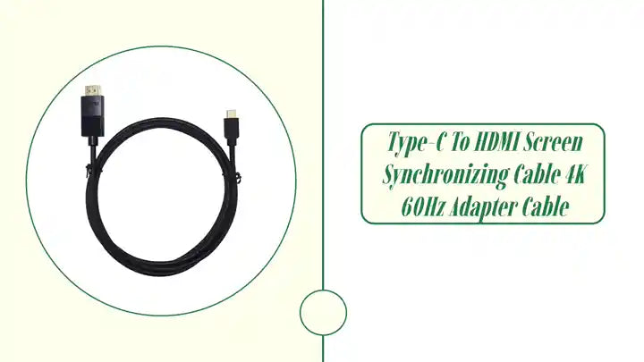 Type-C To HDMI Screen Synchronizing Cable 4K 60Hz Adapter Cable by@Outfy
