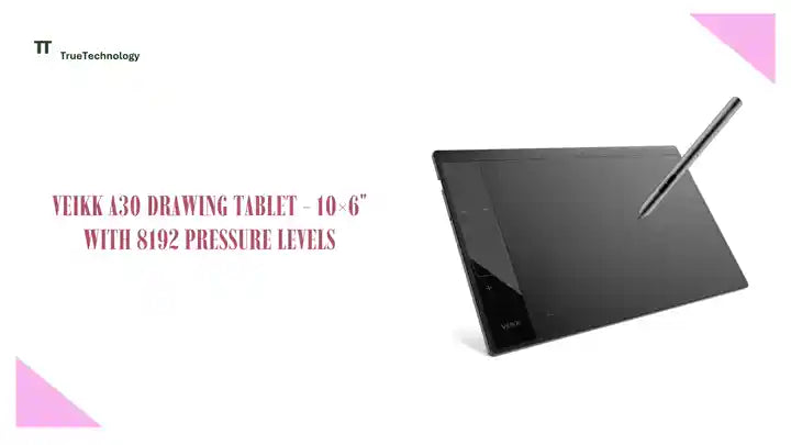 VEIKK A30 Drawing Tablet - 10&times;6" with 8192 Pressure Levels by@Outfy