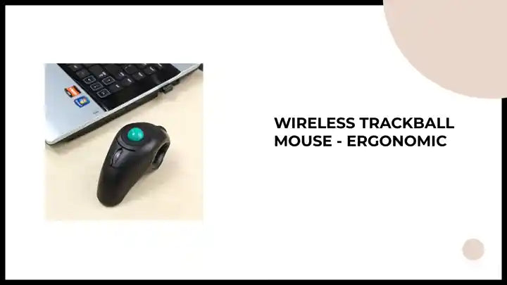 Wireless Trackball Mouse - Ergonomic by@Outfy