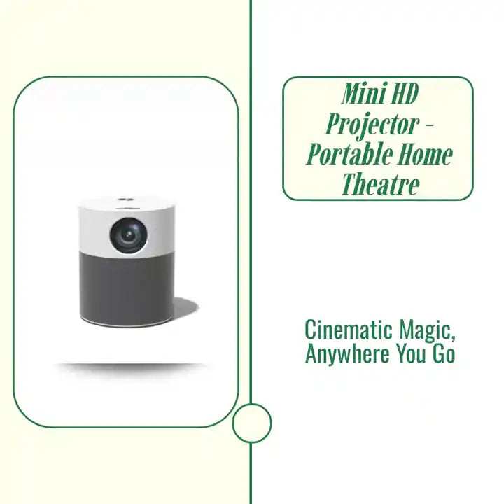 Mini HD Projector - Portable Home Theatre by@Outfy