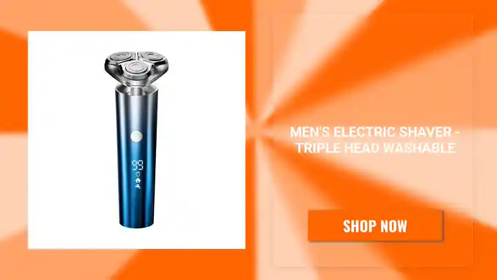 Men's Electric Shaver - Triple Head Washable by@Outfy