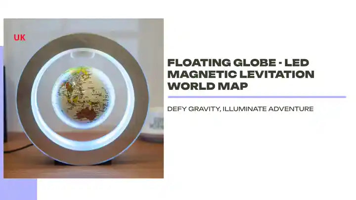 Floating Globe - LED Magnetic Levitation World Map by@Outfy