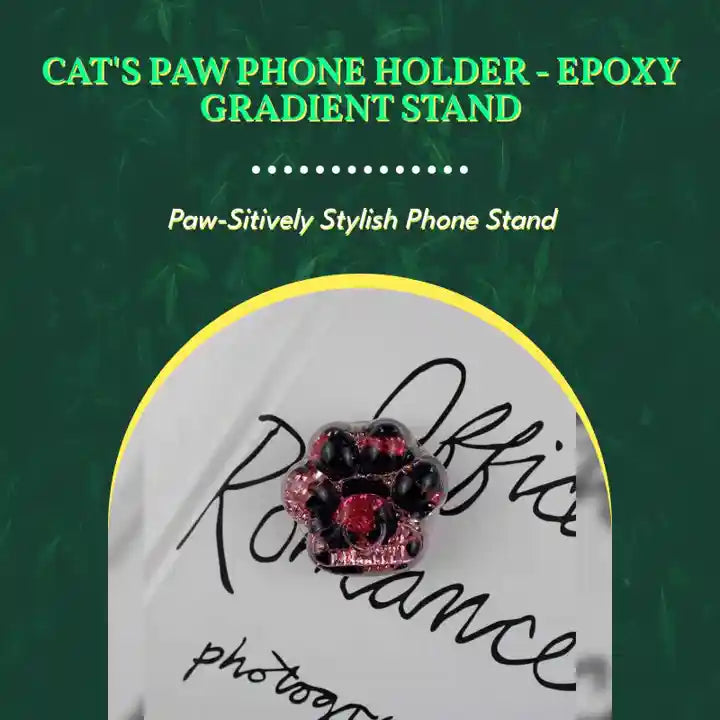 Cat's Paw Phone Holder - Epoxy Gradient Stand by@Outfy