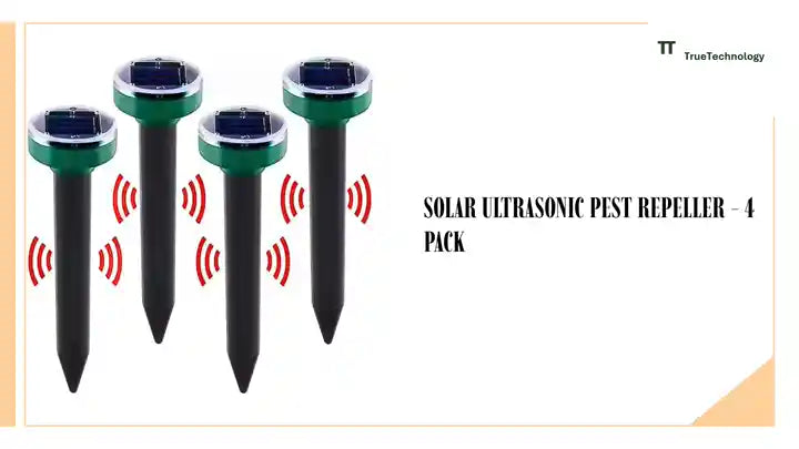 Solar Ultrasonic Pest Repeller - 4 Pack by@Outfy