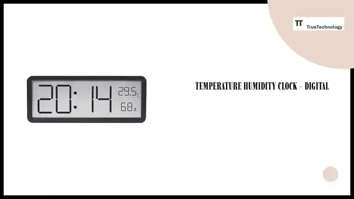 Temperature Humidity Clock - Digital by@Outfy