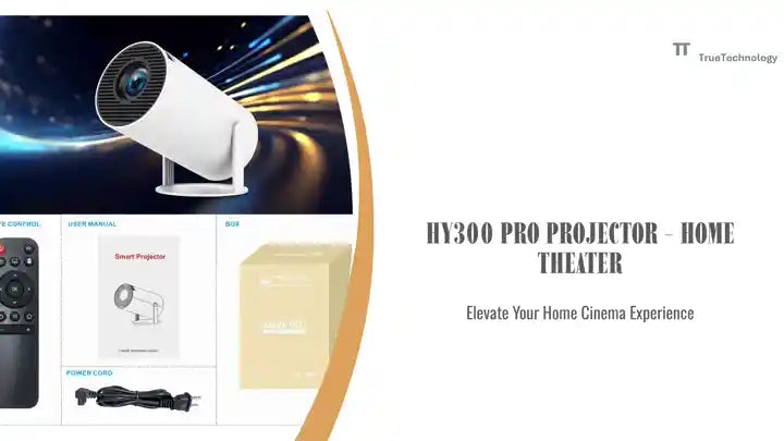 HY300 Pro Projector - Home Theater by@Outfy