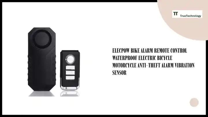 Elecpow Bike Alarm Remote Control Waterproof Electric Bicycle Motorcycle Anti-Theft Alarm Vibration Sensor by@Outfy