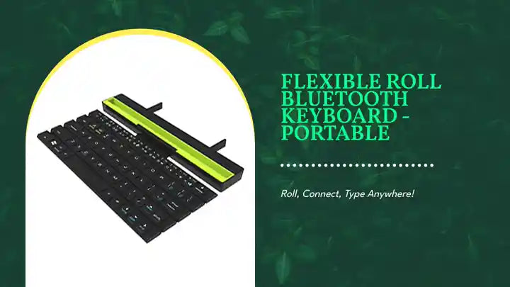 Flexible Roll Bluetooth Keyboard - Portable by@Outfy