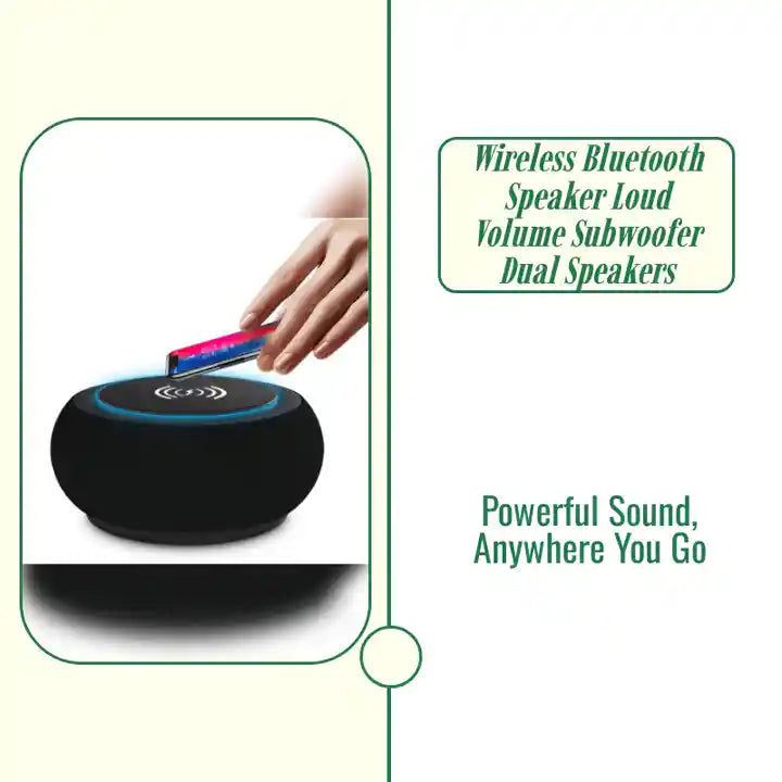 Wireless Bluetooth Speaker Loud Volume Subwoofer Dual Speakers by@Outfy