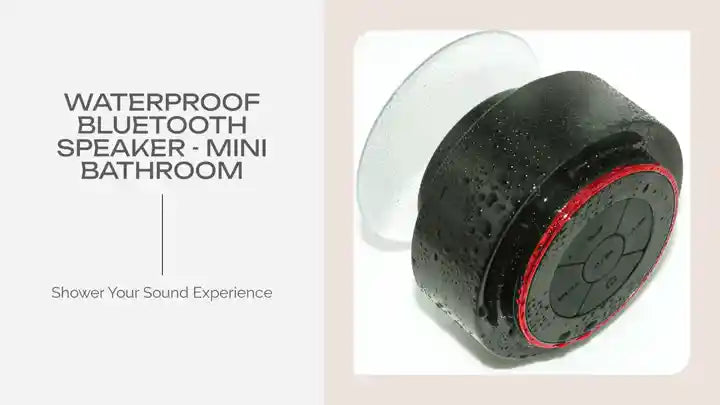 Waterproof Bluetooth Speaker - Mini Bathroom by@Outfy