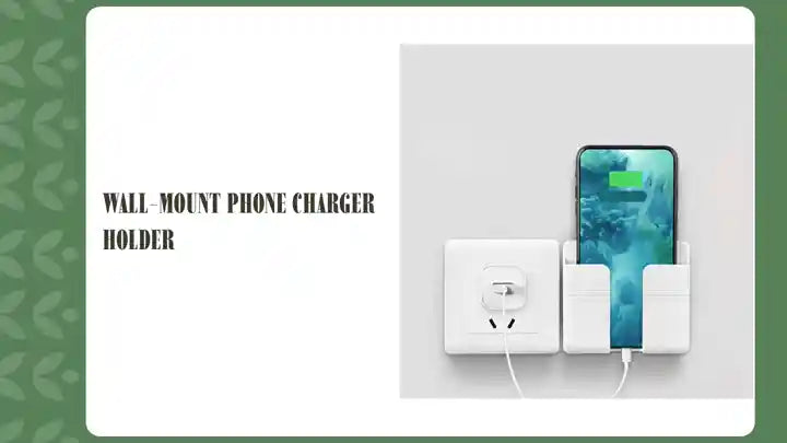 Wall-Mount Phone Charger Holder by@Outfy