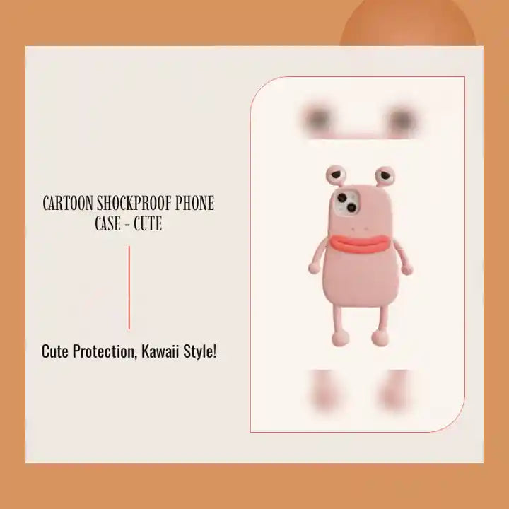 Cartoon Shockproof Phone Case - Cute by@Outfy