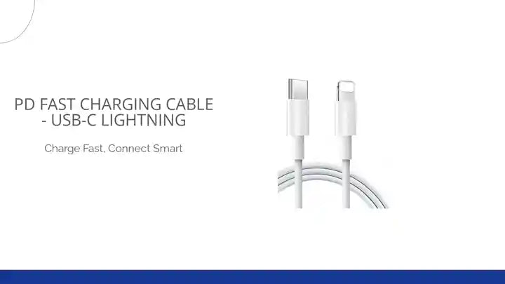 PD Fast Charging Cable - USB-C Lightning by@Outfy