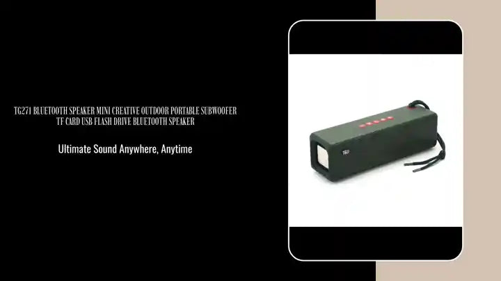 TG271 Bluetooth speaker mini creative outdoor portable subwoofer TF card USB flash drive Bluetooth speaker by@Outfy