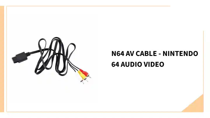 N64 AV Cable - Nintendo 64 Audio Video by@Outfy