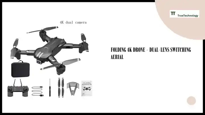Folding 4K Drone - Dual-Lens Switching Aerial by@Outfy