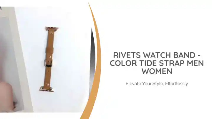 Rivets Watch Band - Color Tide Strap Men Women by@Outfy