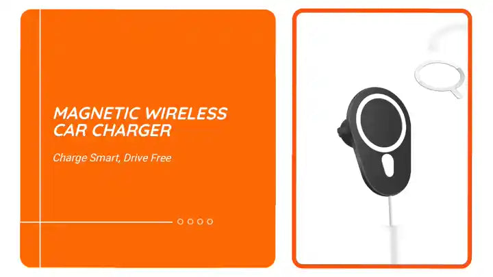 Magnetic Wireless Car Charger by@Outfy