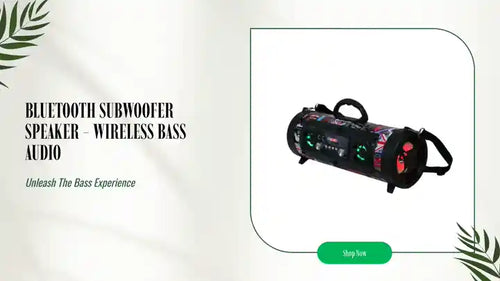 Bluetooth Subwoofer Speaker - Wireless Bass Audio by@Outfy