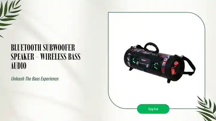Bluetooth Subwoofer Speaker - Wireless Bass Audio by@Outfy