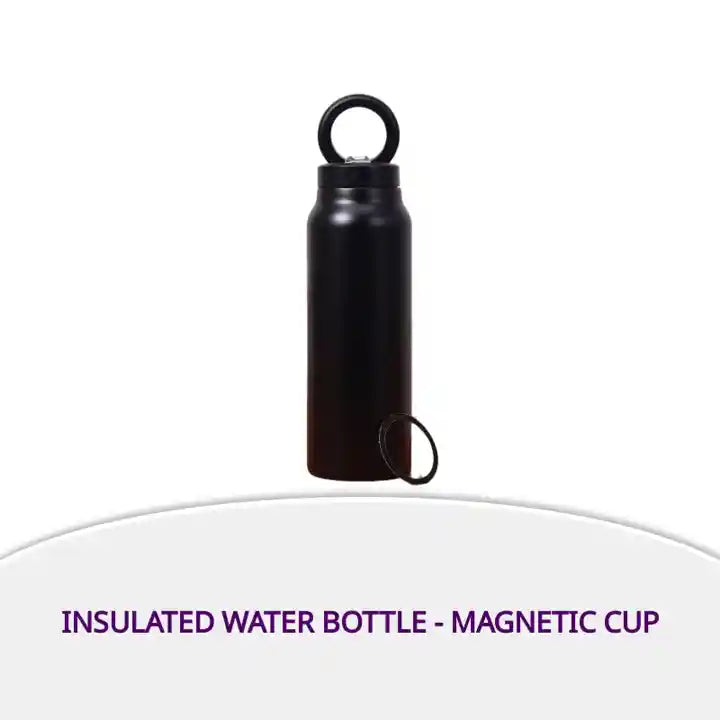 Insulated Water Bottle - Magnetic Cup by@Outfy