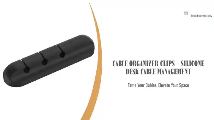 Cable Organizer Clips - Silicone Desk Cable Management by@Outfy