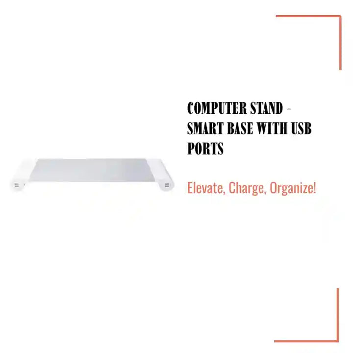 Computer Stand - Smart Base with USB Ports by@Outfy