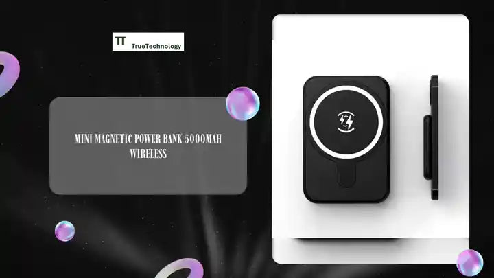 Mini Magnetic Power Bank 5000mAh Wireless by@Outfy