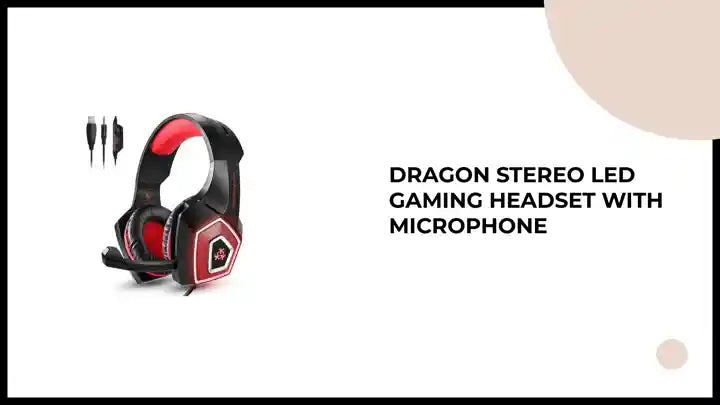 Dragon Stereo LED Gaming Headset with Microphone by@Outfy