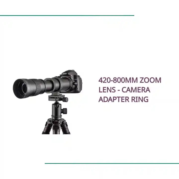 420-800mm Zoom Lens - Camera Adapter Ring by@Outfy
