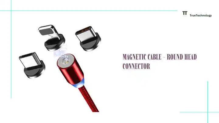 Magnetic Cable - Round Head Connector by@Outfy