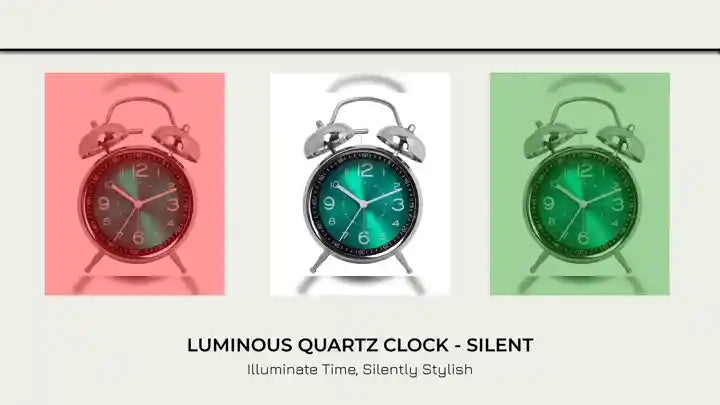 Luminous Quartz Clock - Silent by@Outfy