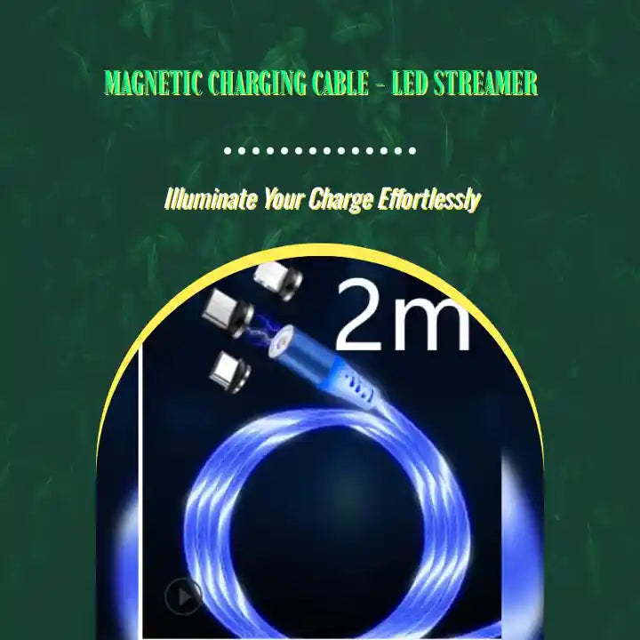 Magnetic Charging Cable - LED Streamer by@Outfy