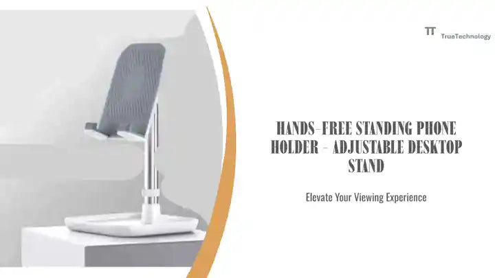 Hands-Free Standing Phone Holder - Adjustable Desktop Stand by@Outfy