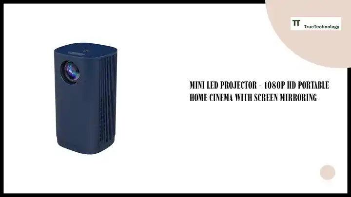 Mini LED Projector - 1080P HD Portable Home Cinema with Screen Mirroring by@Outfy