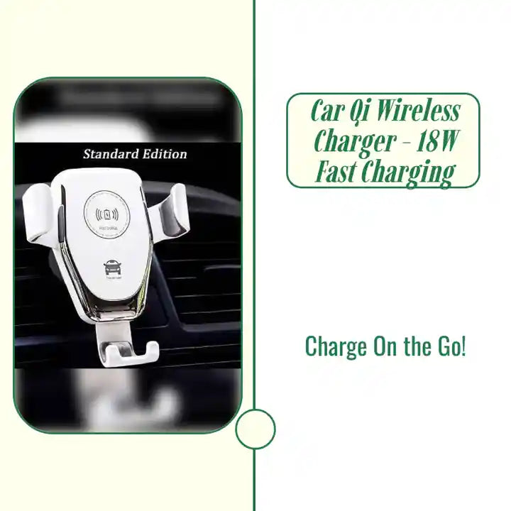 Car Qi Wireless Charger - 18W Fast Charging by@Outfy