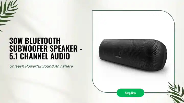 30W Bluetooth Subwoofer Speaker - 5.1 Channel Audio by@Outfy