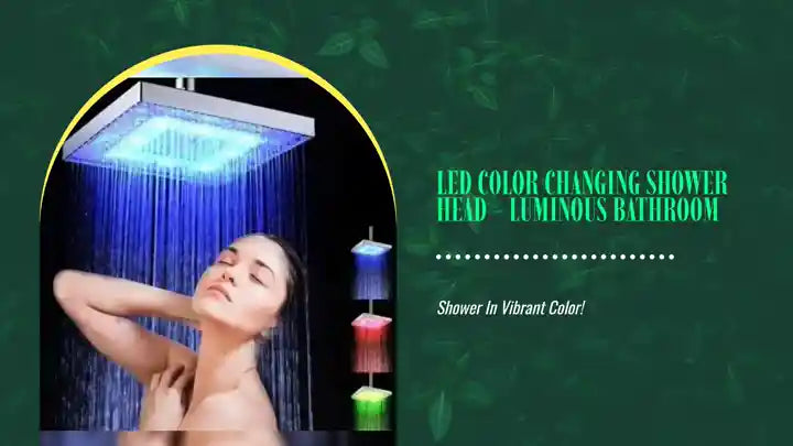 LED Color Changing Shower Head - Luminous Bathroom by@Outfy