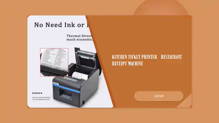 Kitchen Ticket Printer - Restaurant Receipt Machine by@Outfy