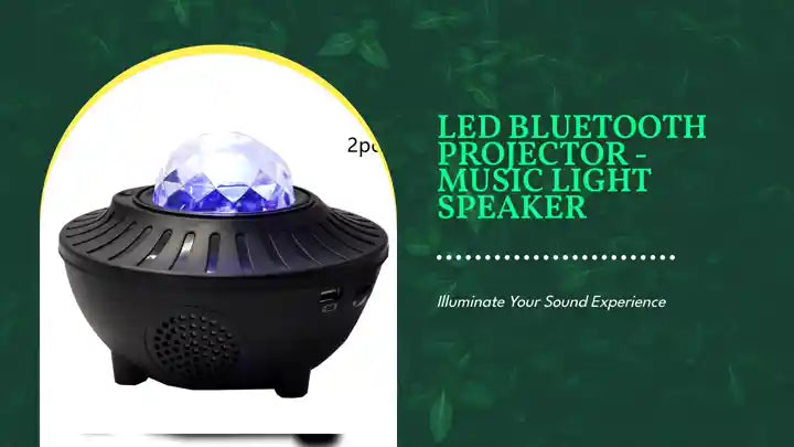 LED Bluetooth Projector - Music Light Speaker by@Outfy
