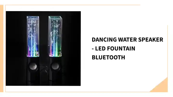 Dancing Water Speaker - LED Fountain Bluetooth by@Outfy