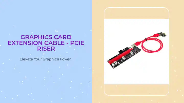 Graphics Card Extension Cable - PCIe Riser by@Outfy