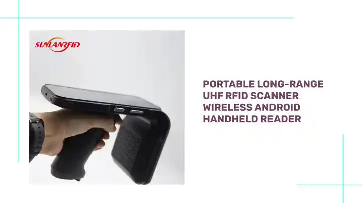 Portable Long-Range UHF RFID Scanner Wireless Android Handheld Reader by@Outfy