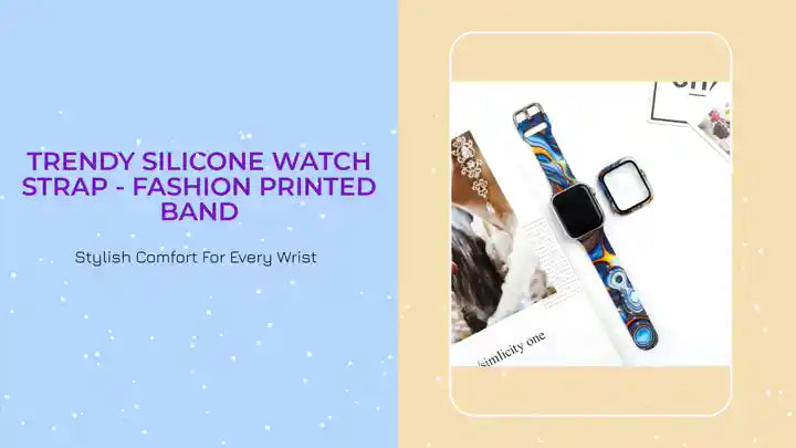 Trendy Silicone Watch Strap - Fashion Printed Band by@Outfy