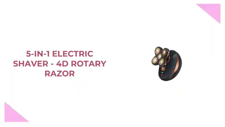5-in-1 Electric Shaver - 4D Rotary Razor by@Outfy