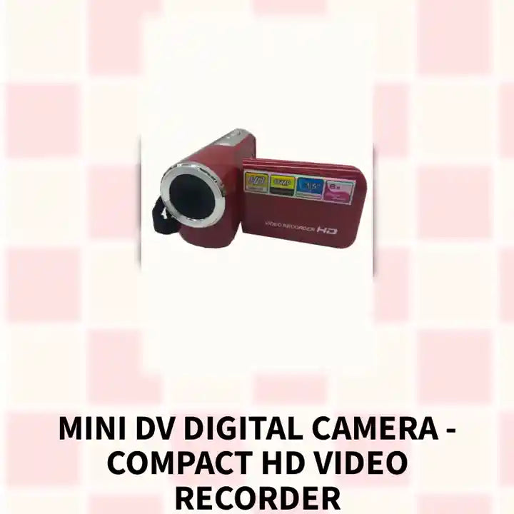 Mini DV Digital Camera - Compact HD Video Recorder by@Outfy
