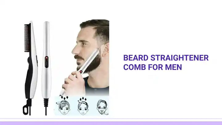 Beard Straightener Comb for Men by@Outfy