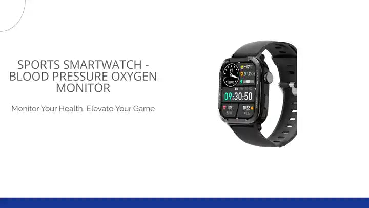 Sports Smartwatch - Blood Pressure Oxygen Monitor by@Outfy